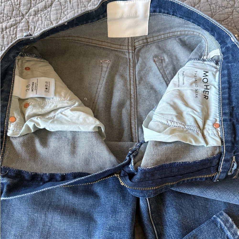 MOTHER The Lasso Sneak Jeans - Size 28 - NWT - Picture 7 of 8